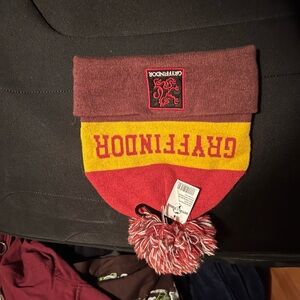 Universal Studios Harry Potter Gryffindor Red and Yellow Beanie with Pom Pom